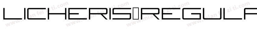 Licheris_Regular Regular字体转换